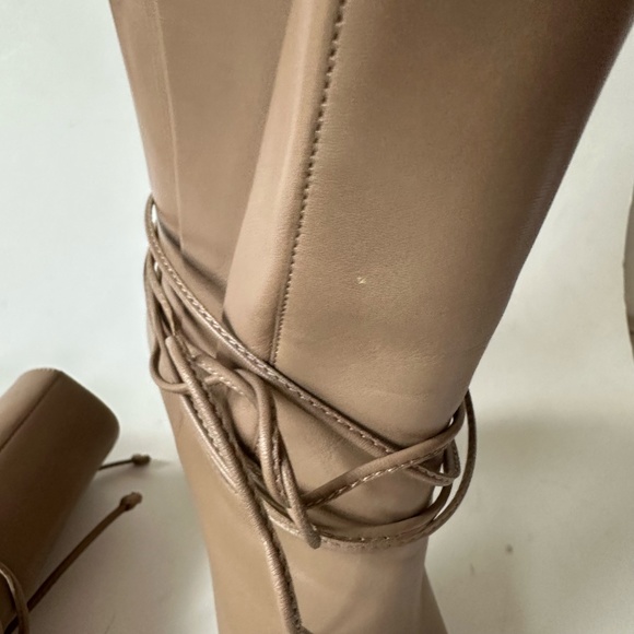 Gucci Nude Leather Ankle Boots - Picture 8 of 9
